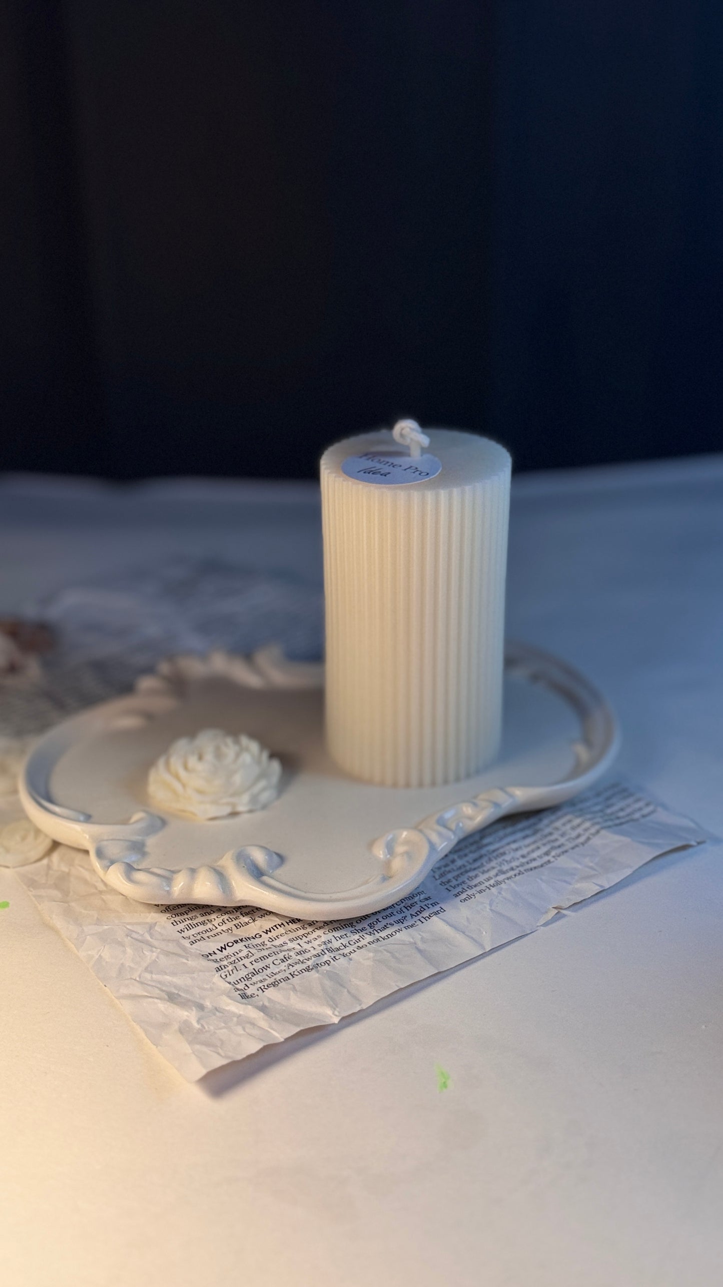 Ripped Pillar Candles
