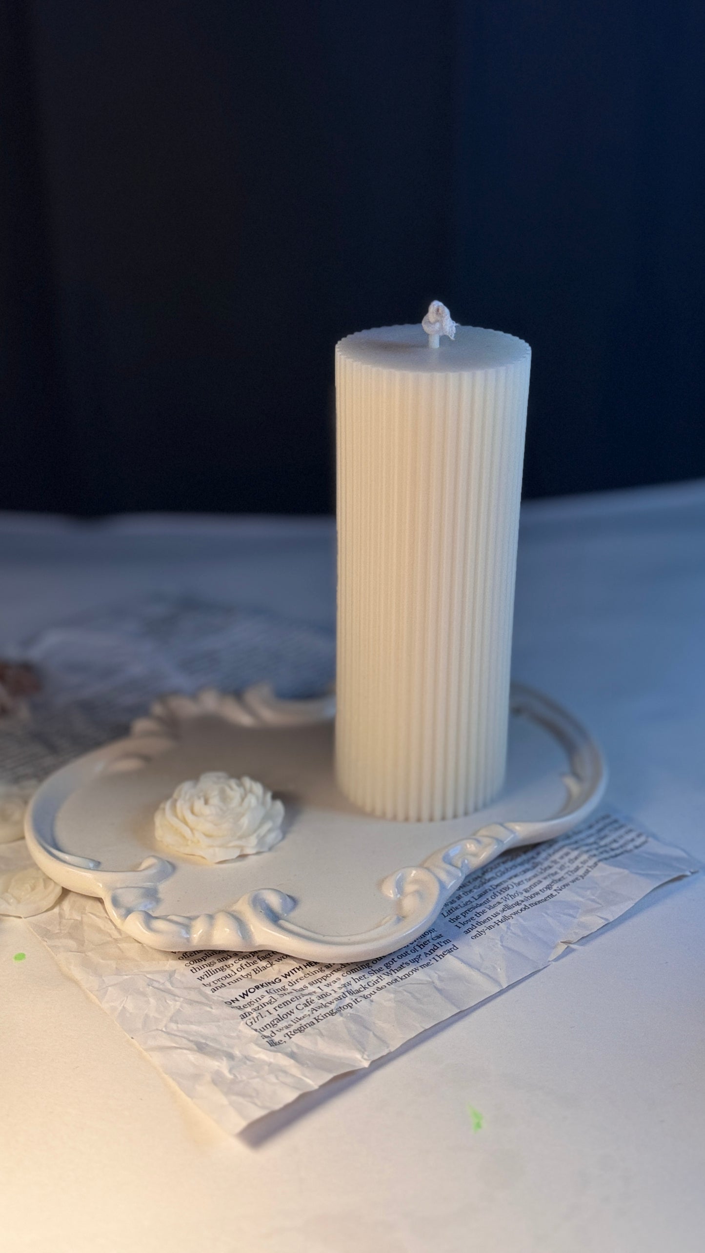 Ripped Pillar Candles