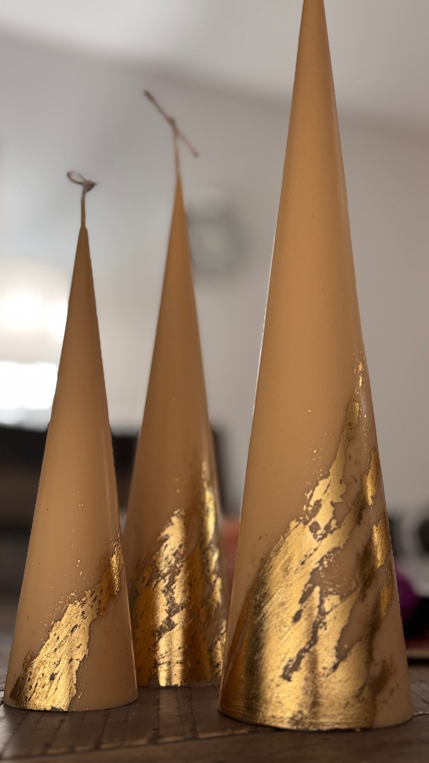 Custom colour & Scent Cone Shaped Candle