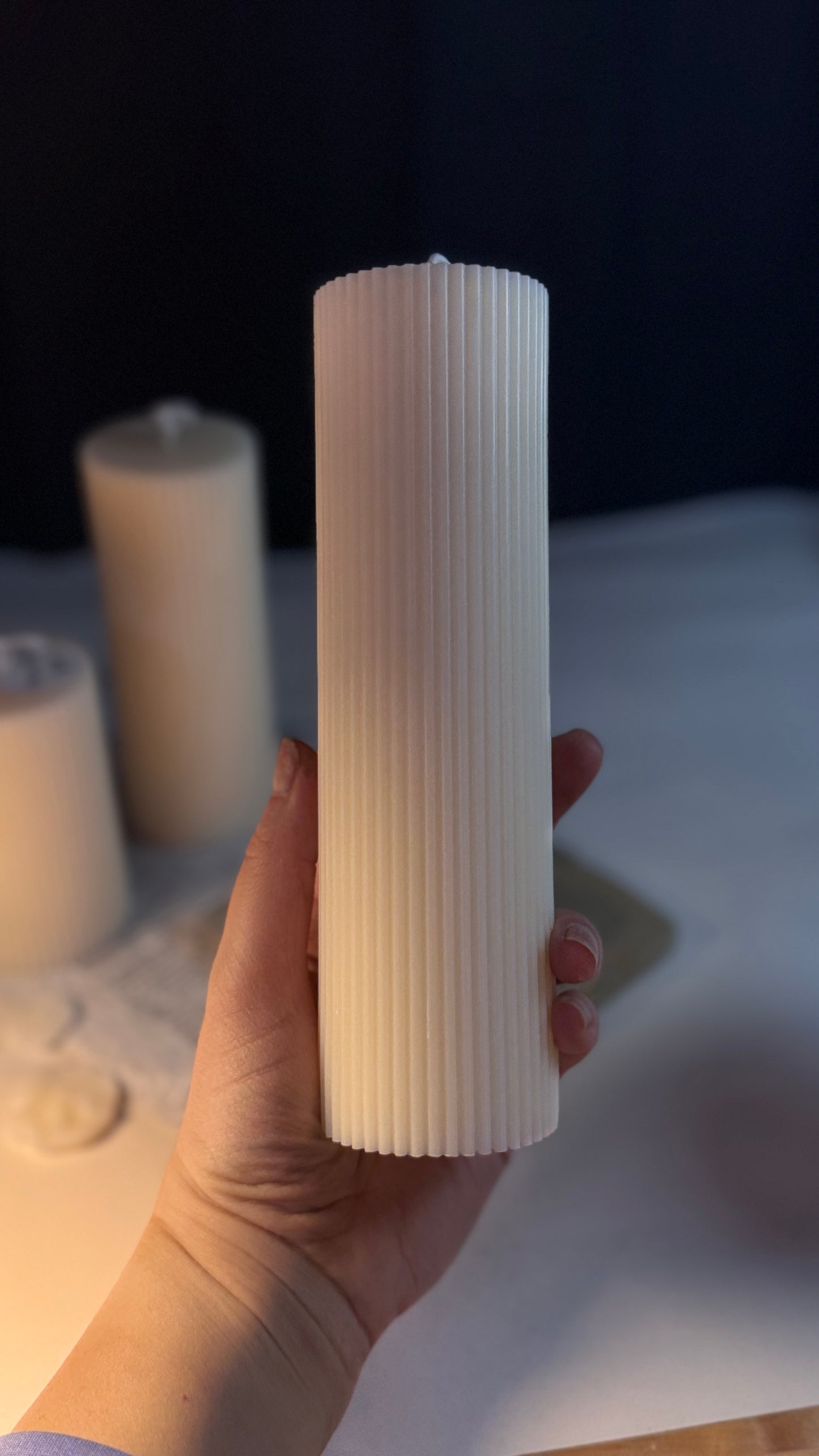 Ripped Pillar Candles
