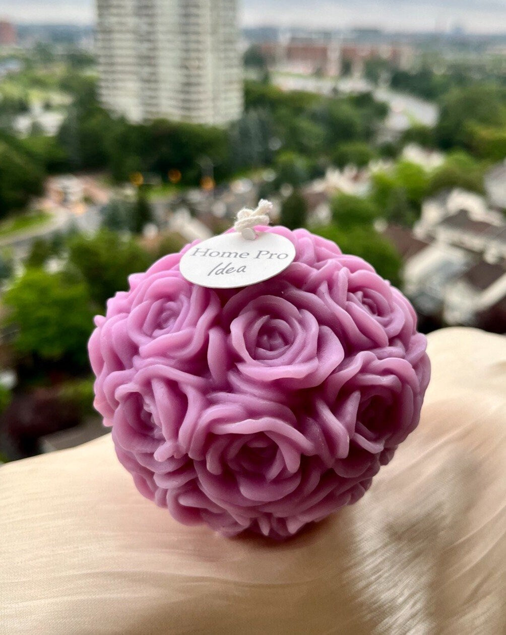 Rose Heart Love Candle