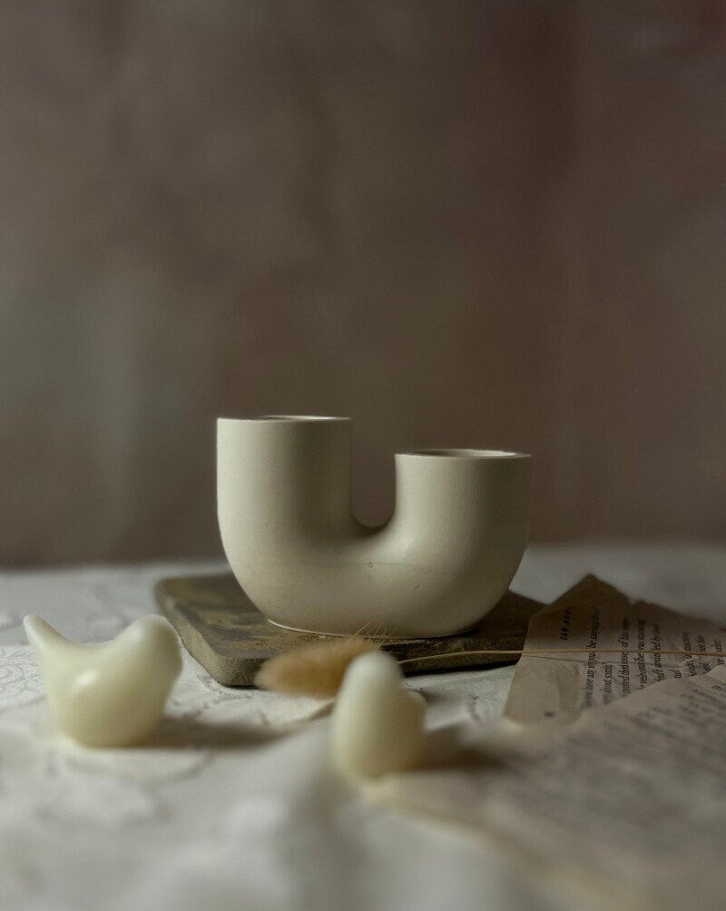 Crescent Duo Candle Holder