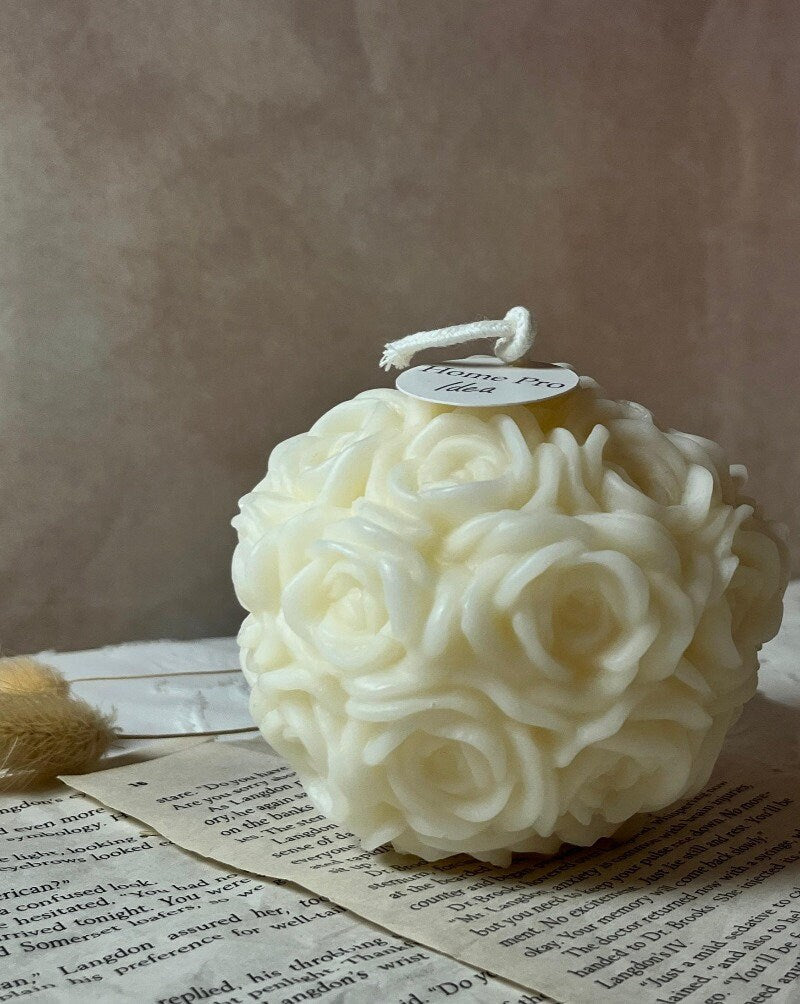 Rose Heart Love Candle