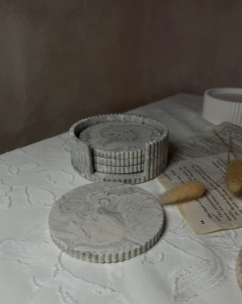 Stone-Inspired Coaster Set