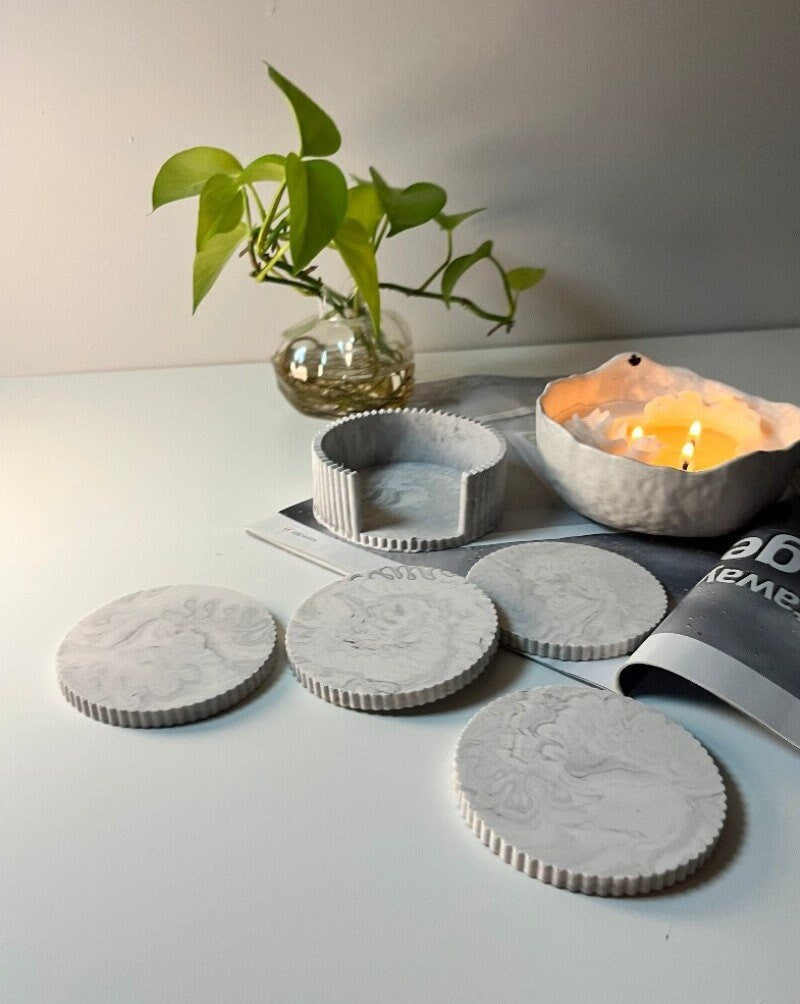 Stone-Inspired Coaster Set