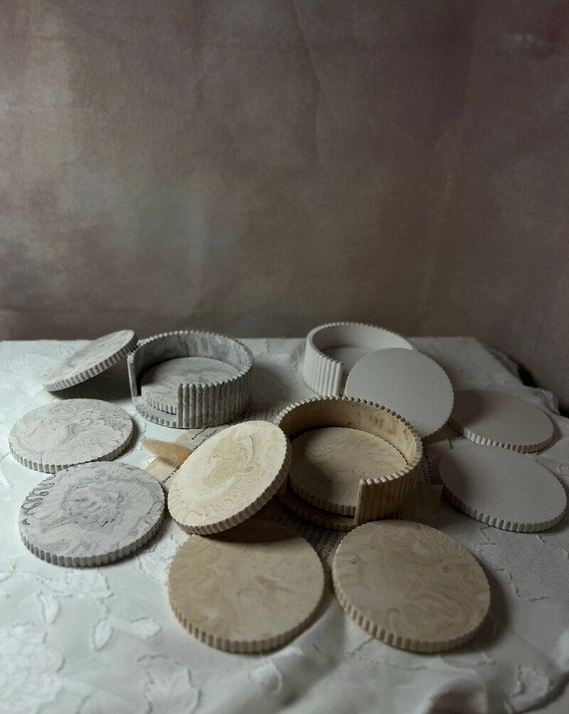 Stone-Inspired Coaster Set