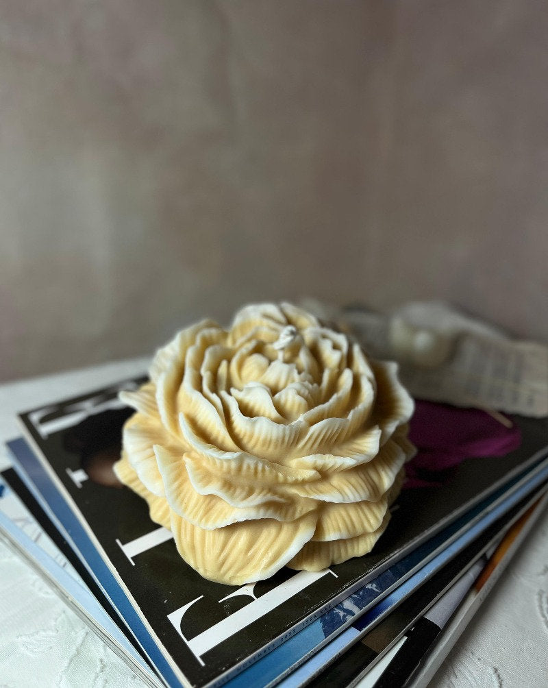 Huge Peony Candle