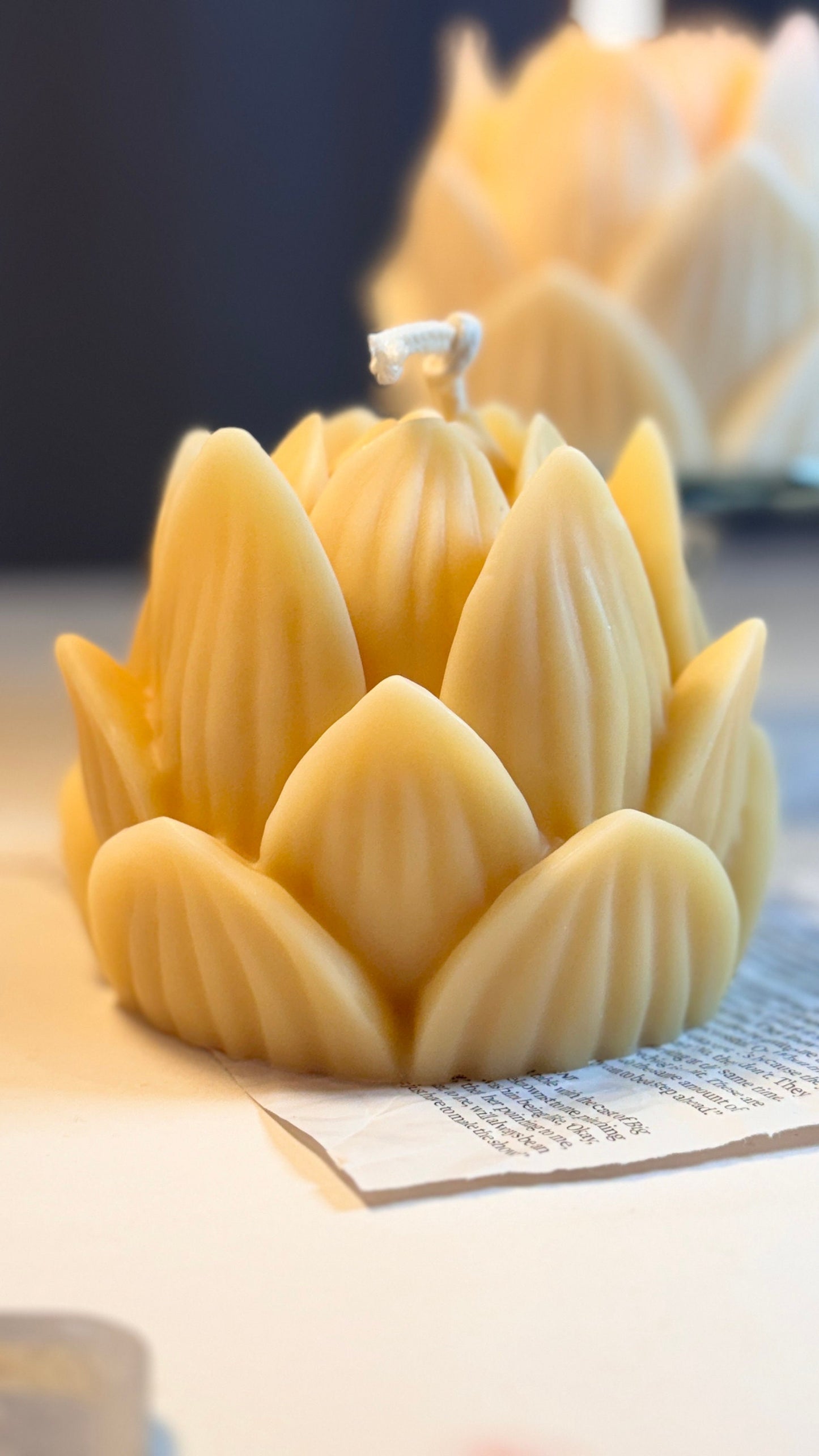 Huge Lotus Candle