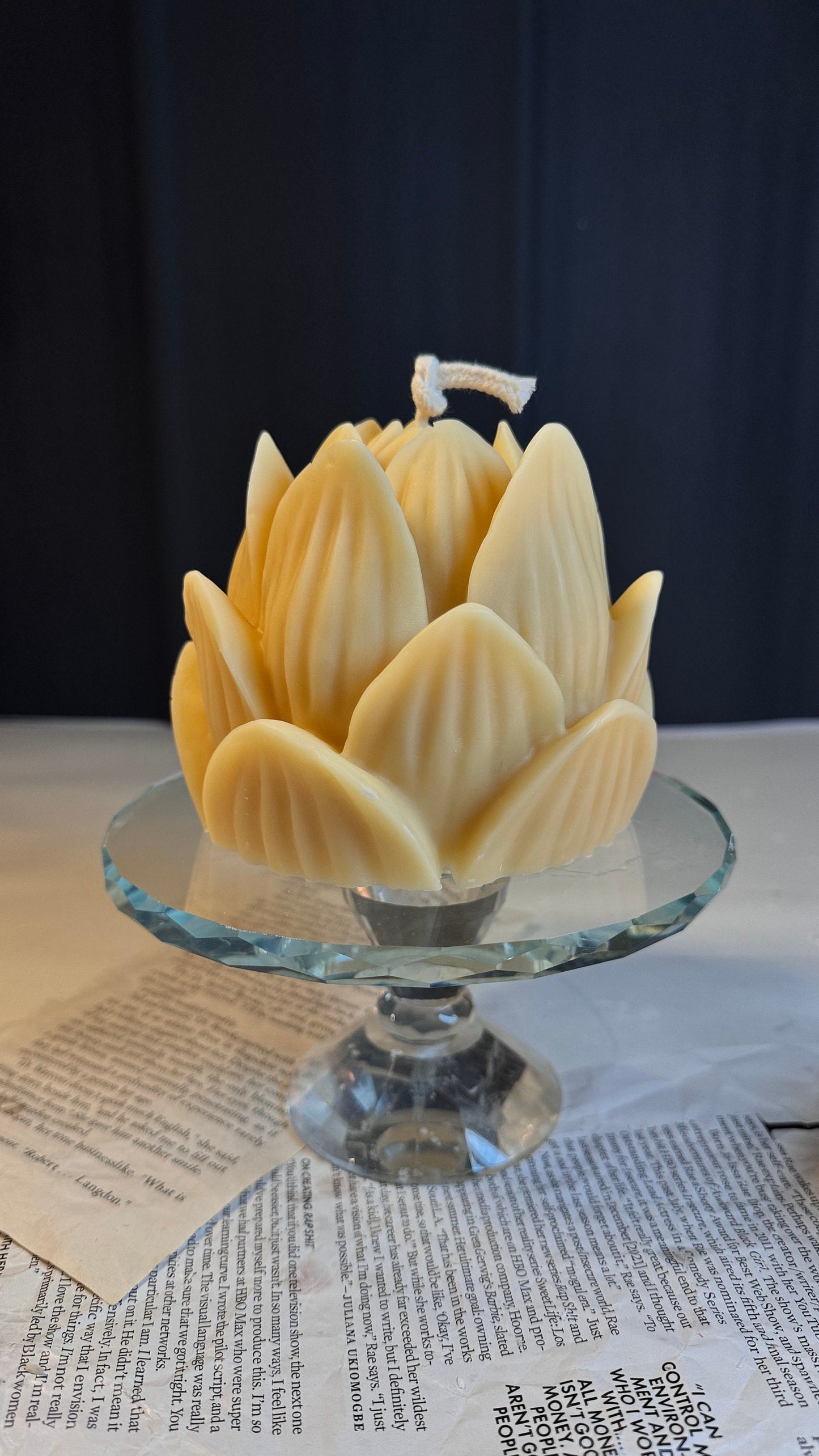 Huge Lotus Candle