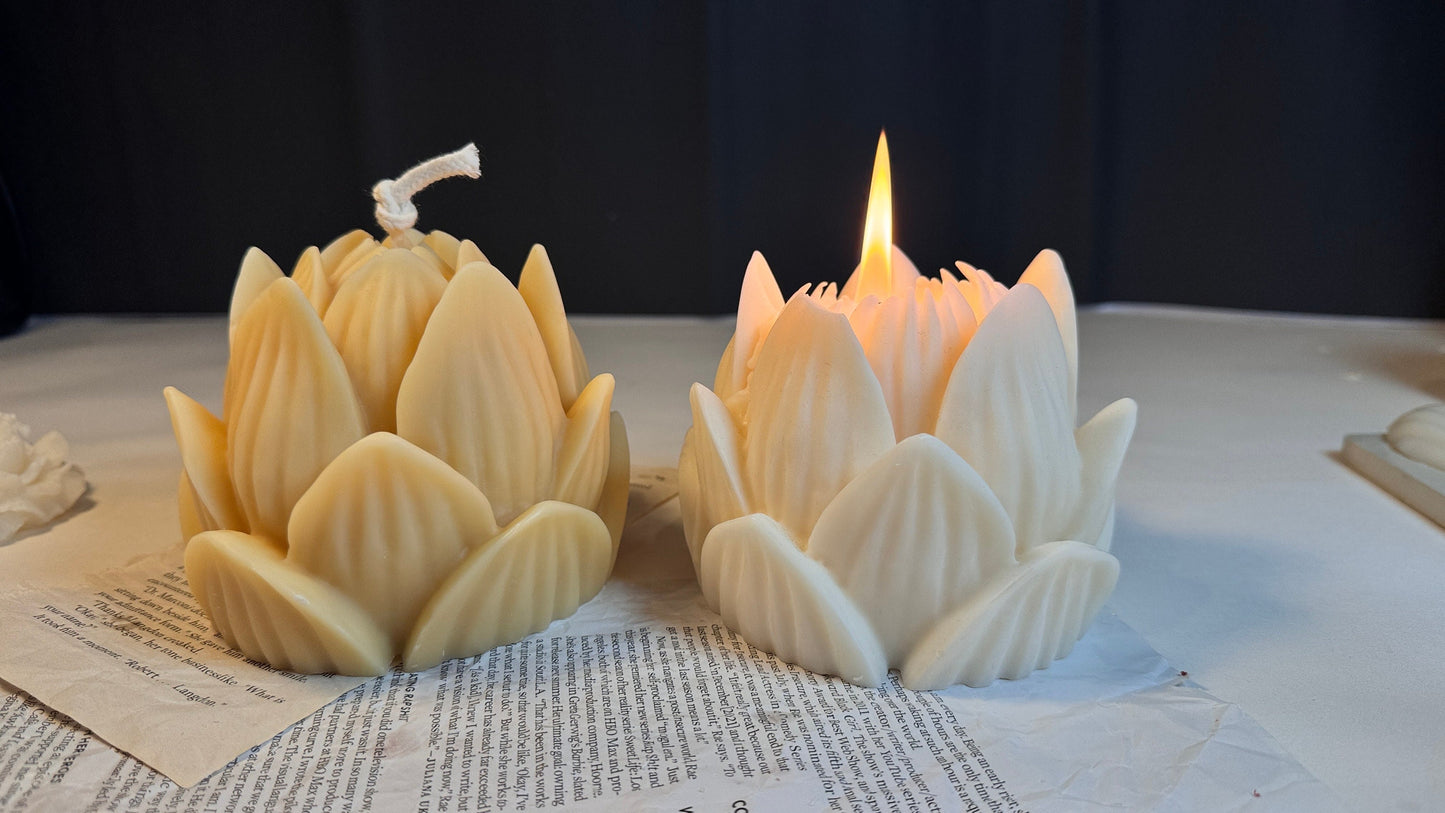 Huge Lotus Candle