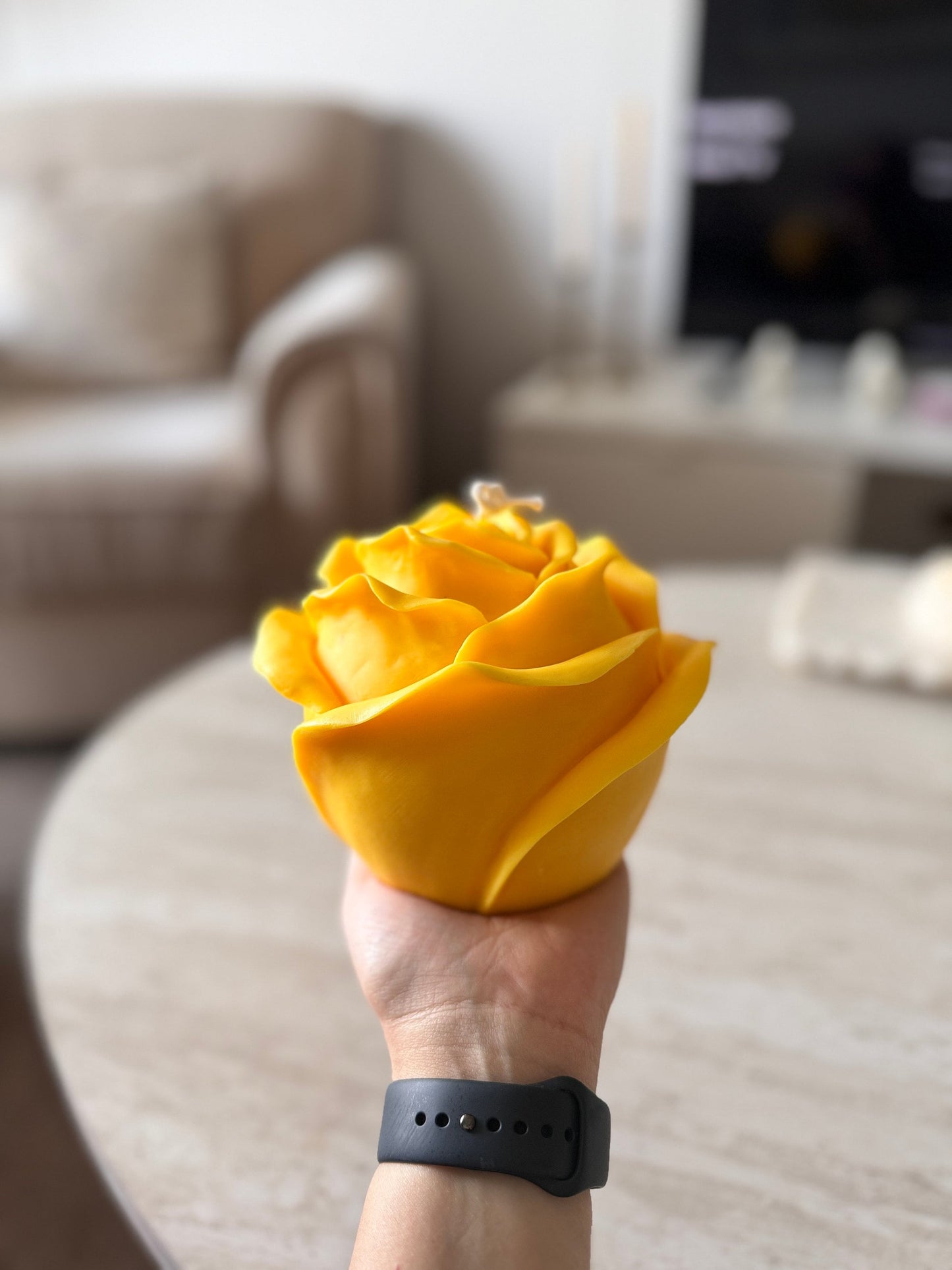 Huge Rose Candle