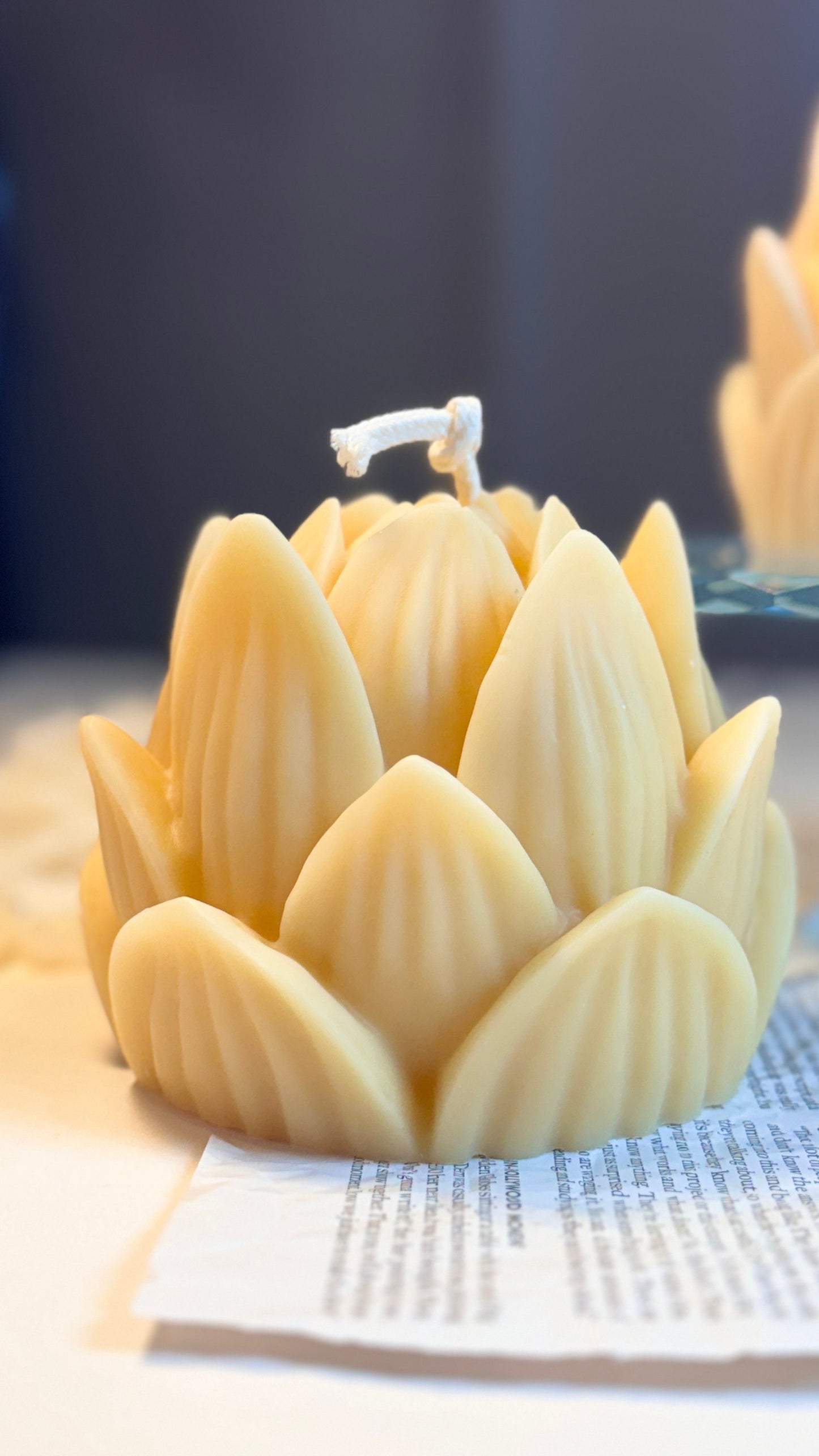 Huge Lotus Candle