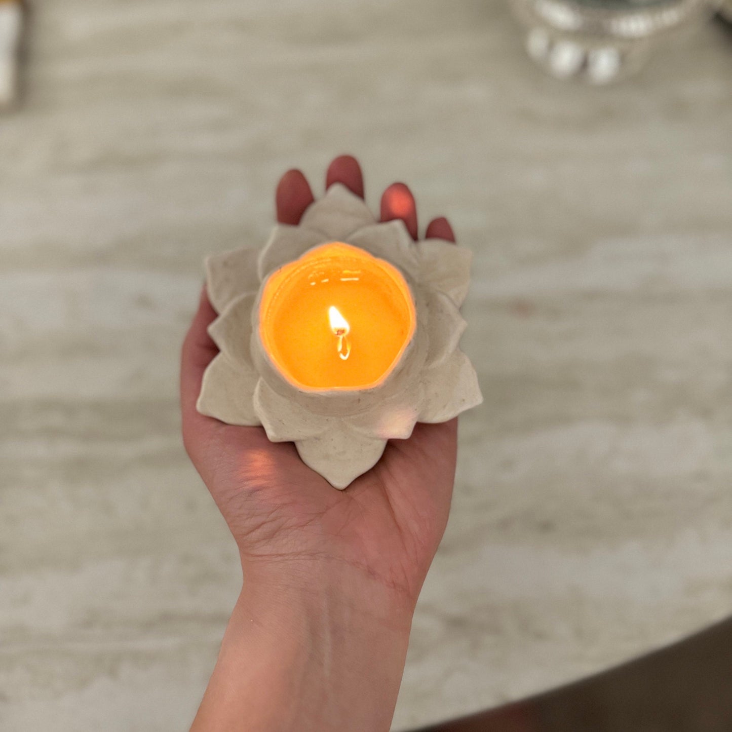 Lotus Petal Candle Holder