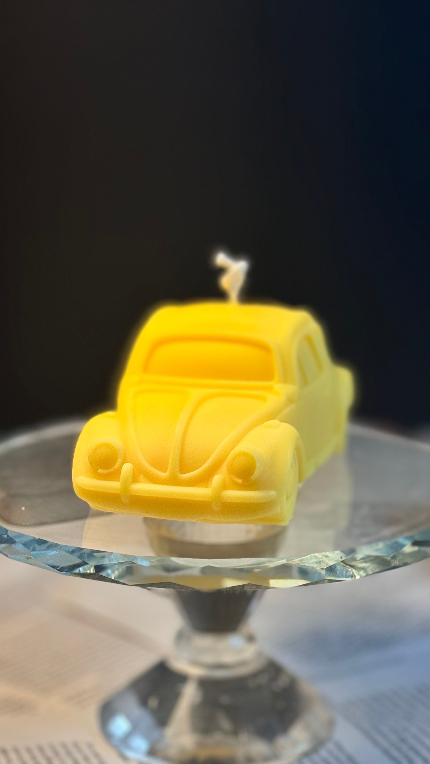 Vintage Beetle Car Candle