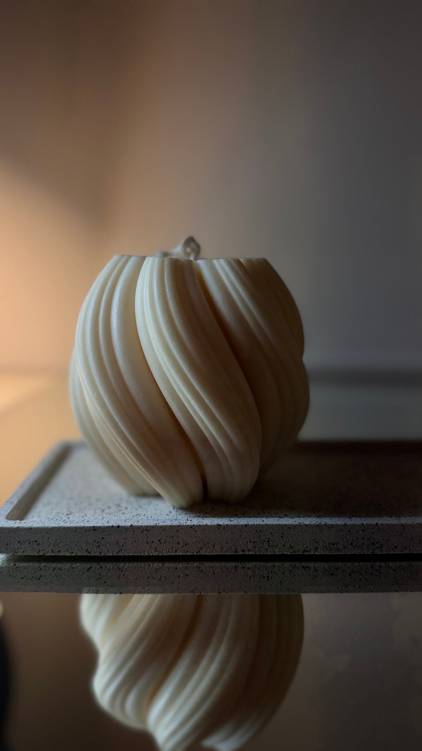 Huge Swirl Candle
