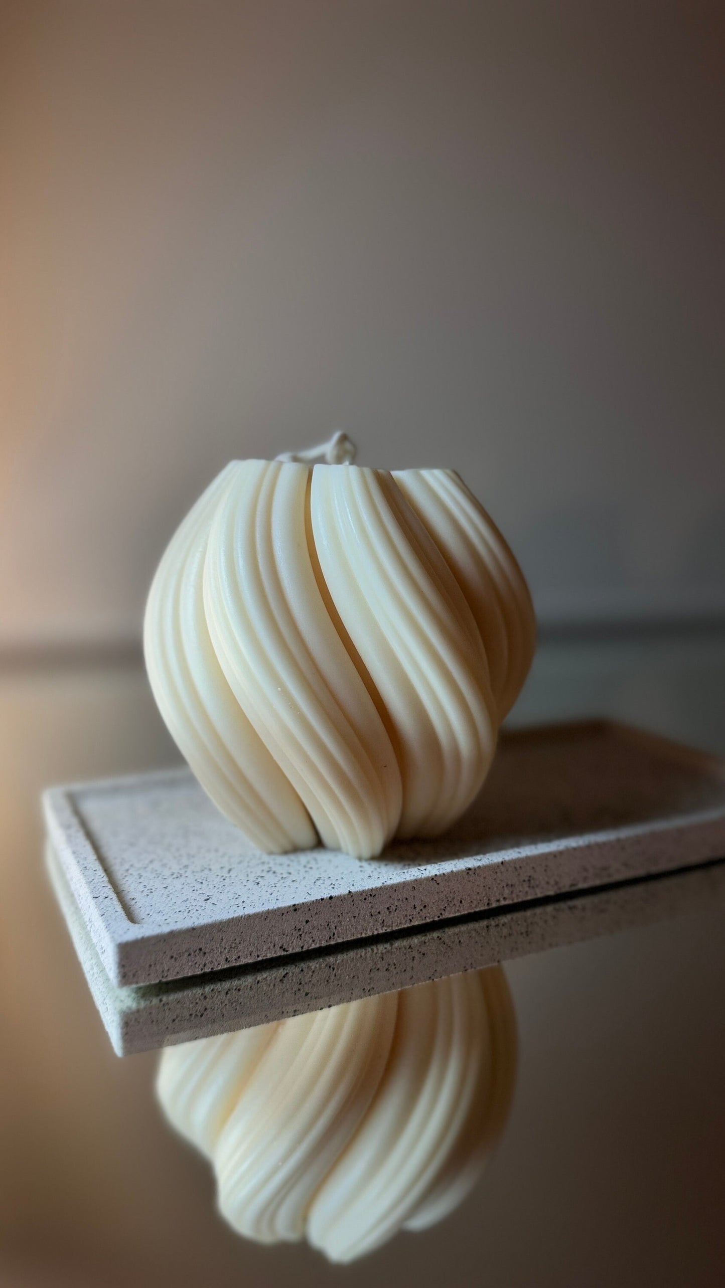 Huge Swirl Candle