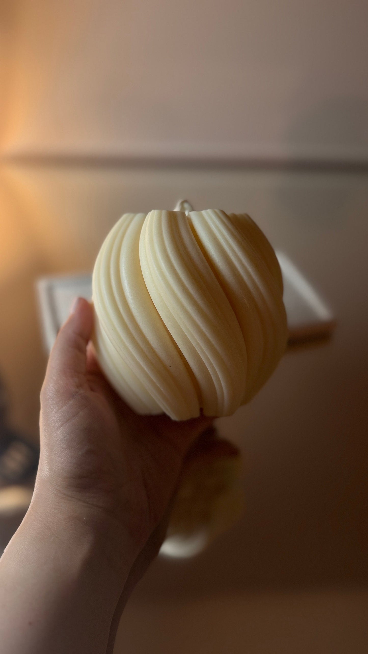 Huge Swirl Candle