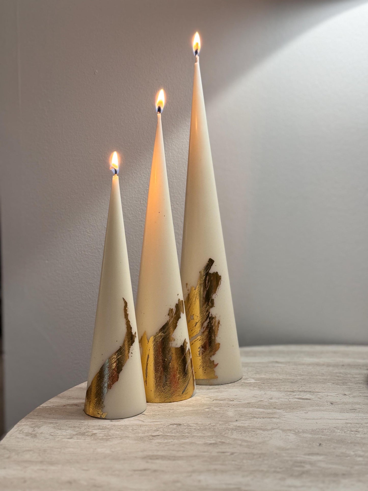 Custom colour & Scent Cone Shaped Candle