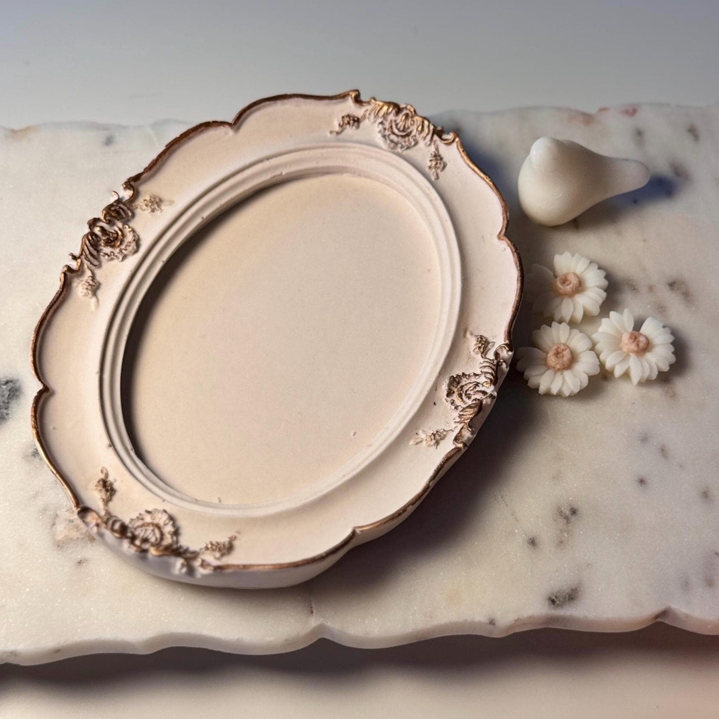 Ornate Oval Candle Base