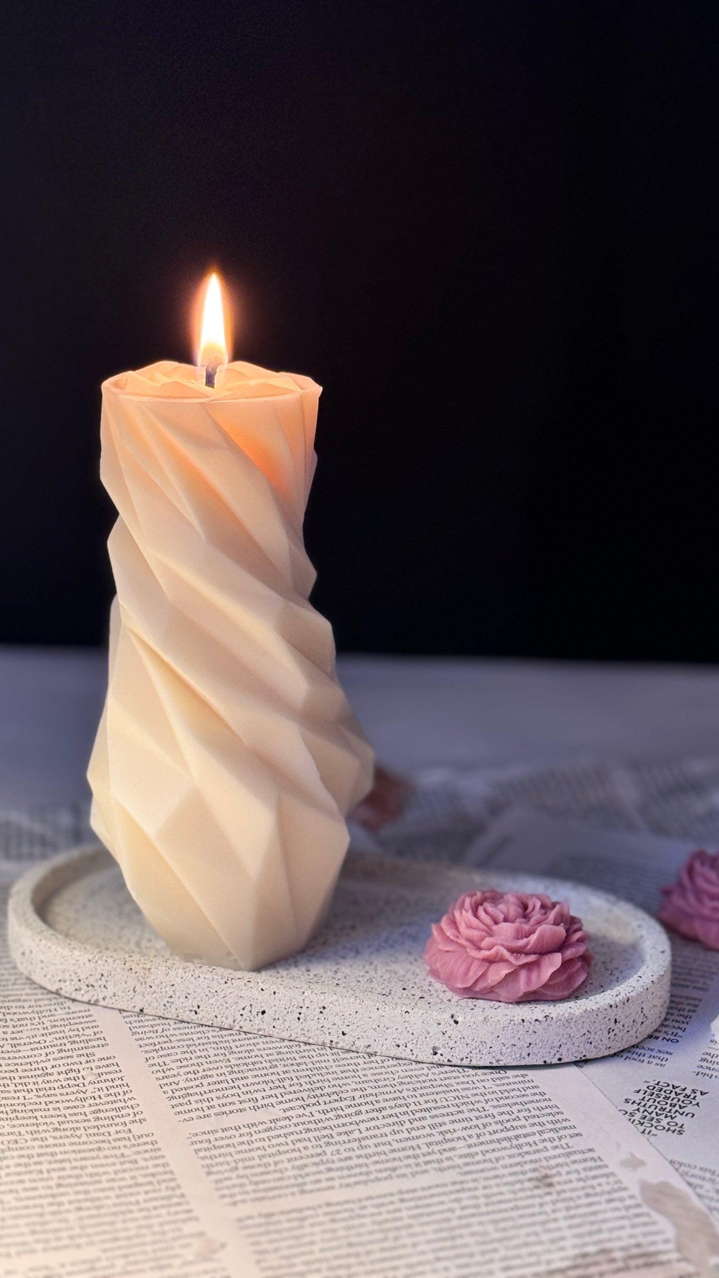 Diamond Pillar Candle