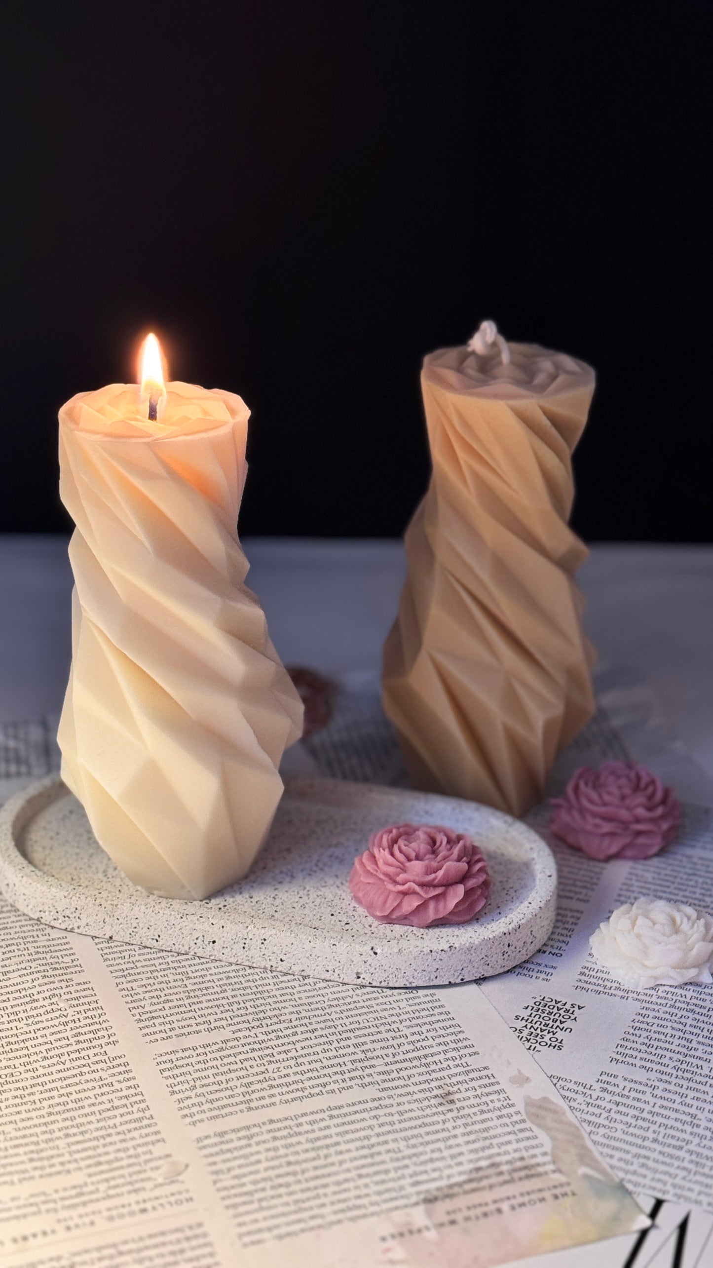 Diamond Pillar Candle