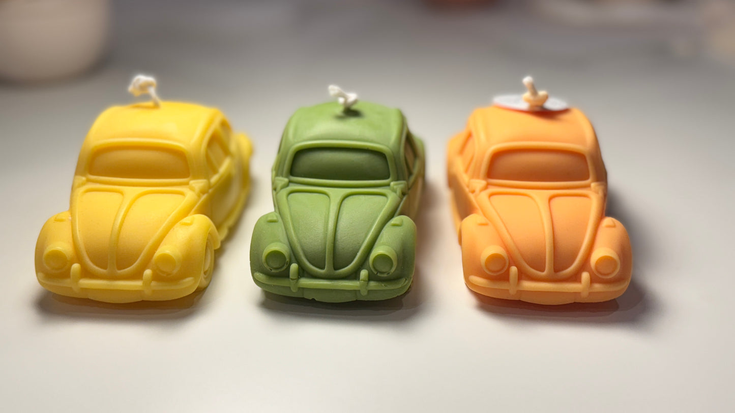 Vintage Beetle Car Candle