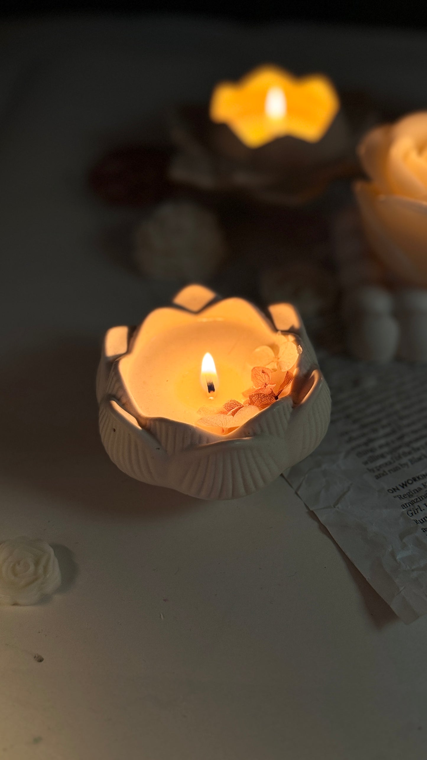 BlossomGlow Candle Holder
