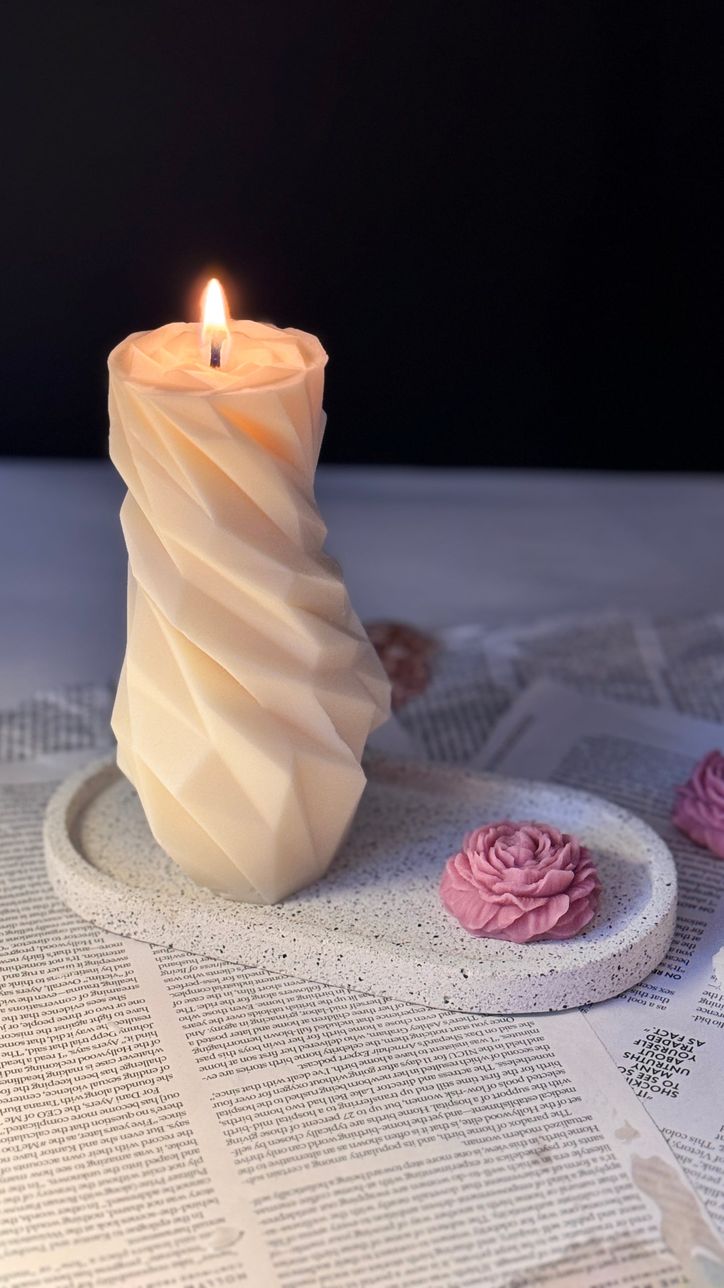 Diamond Pillar Candle