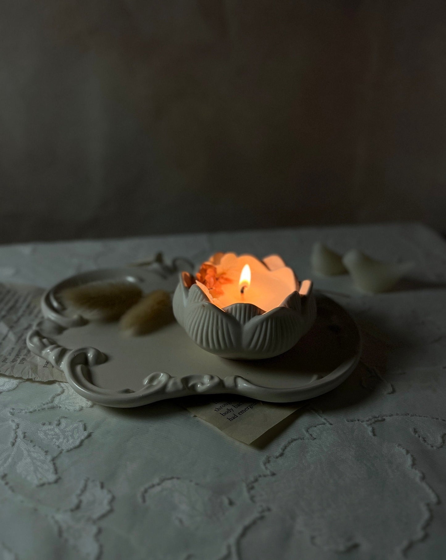 BlossomGlow Candle Holder