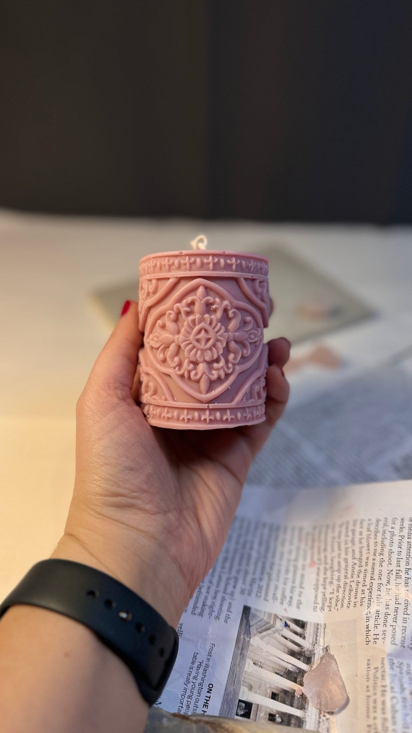 Small Lace Candle