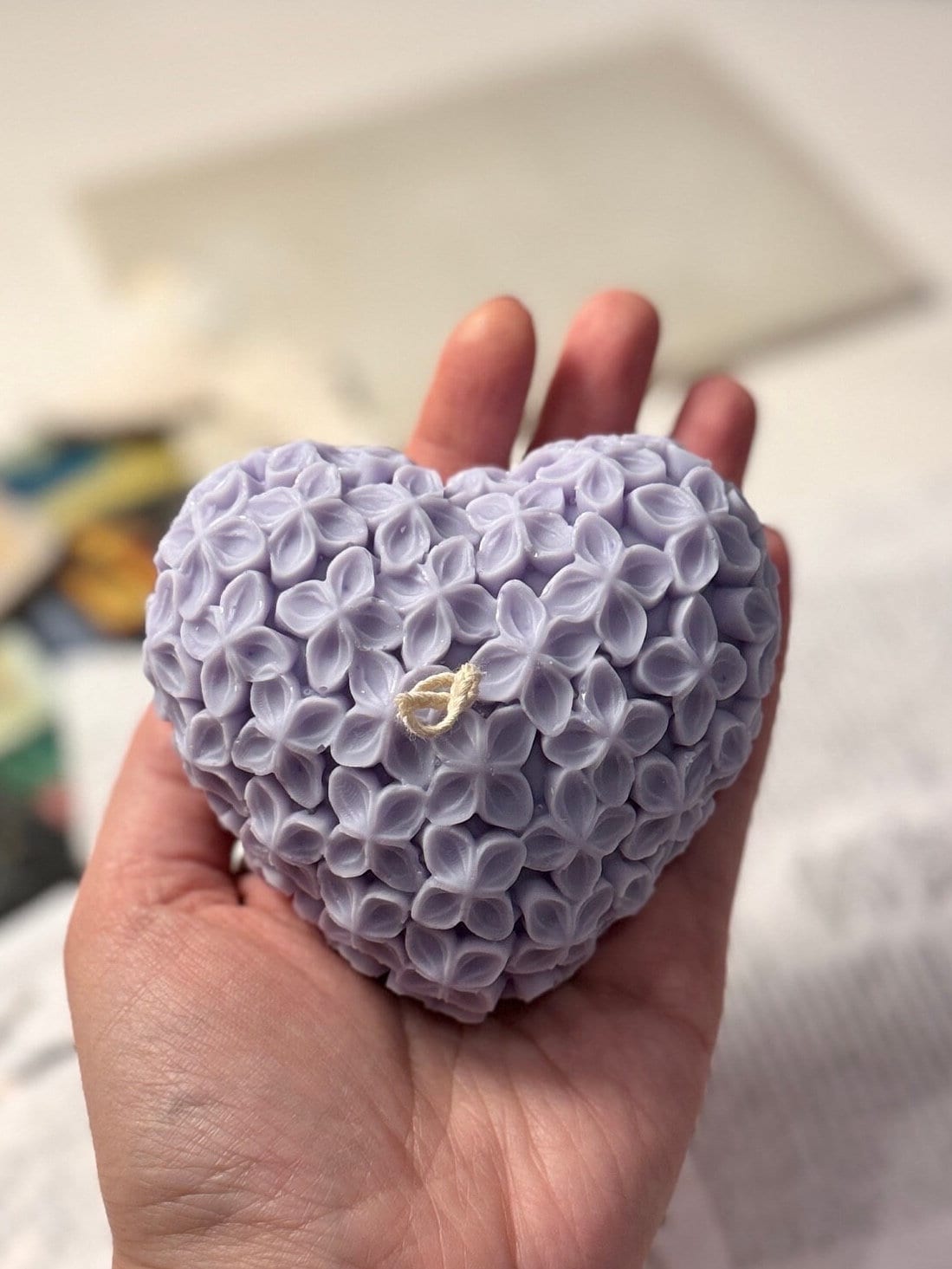 Love Flower Candle