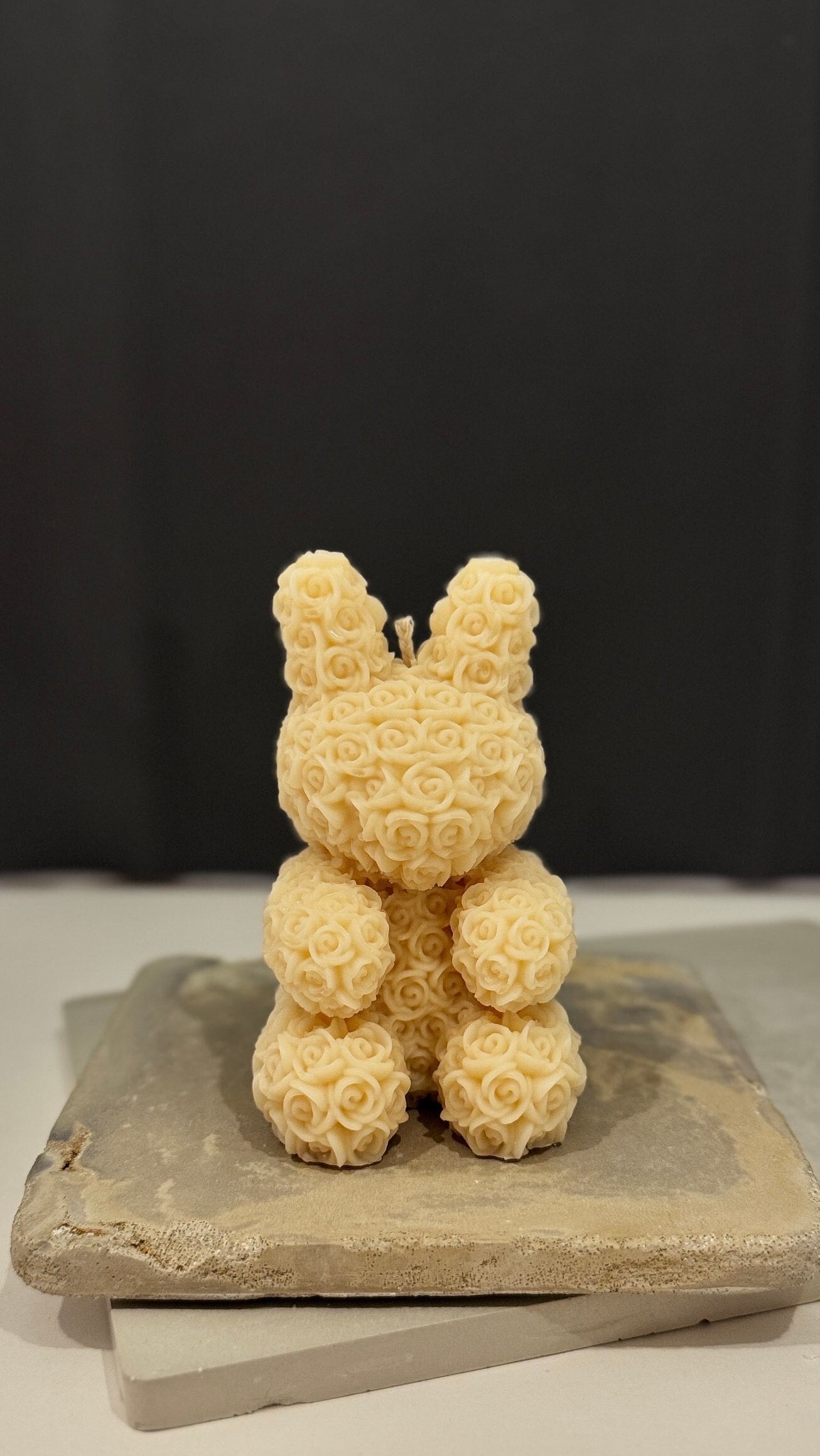 Rose Bunny Candle
