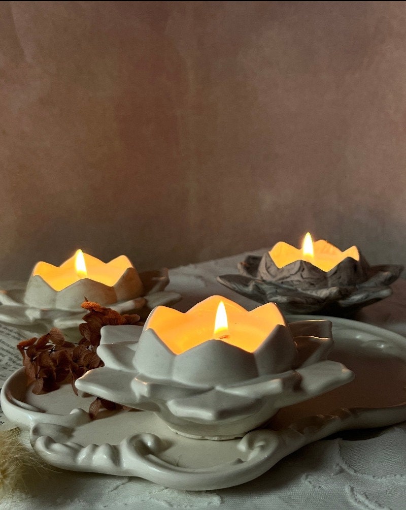 Lotus Petal Candle Holder
