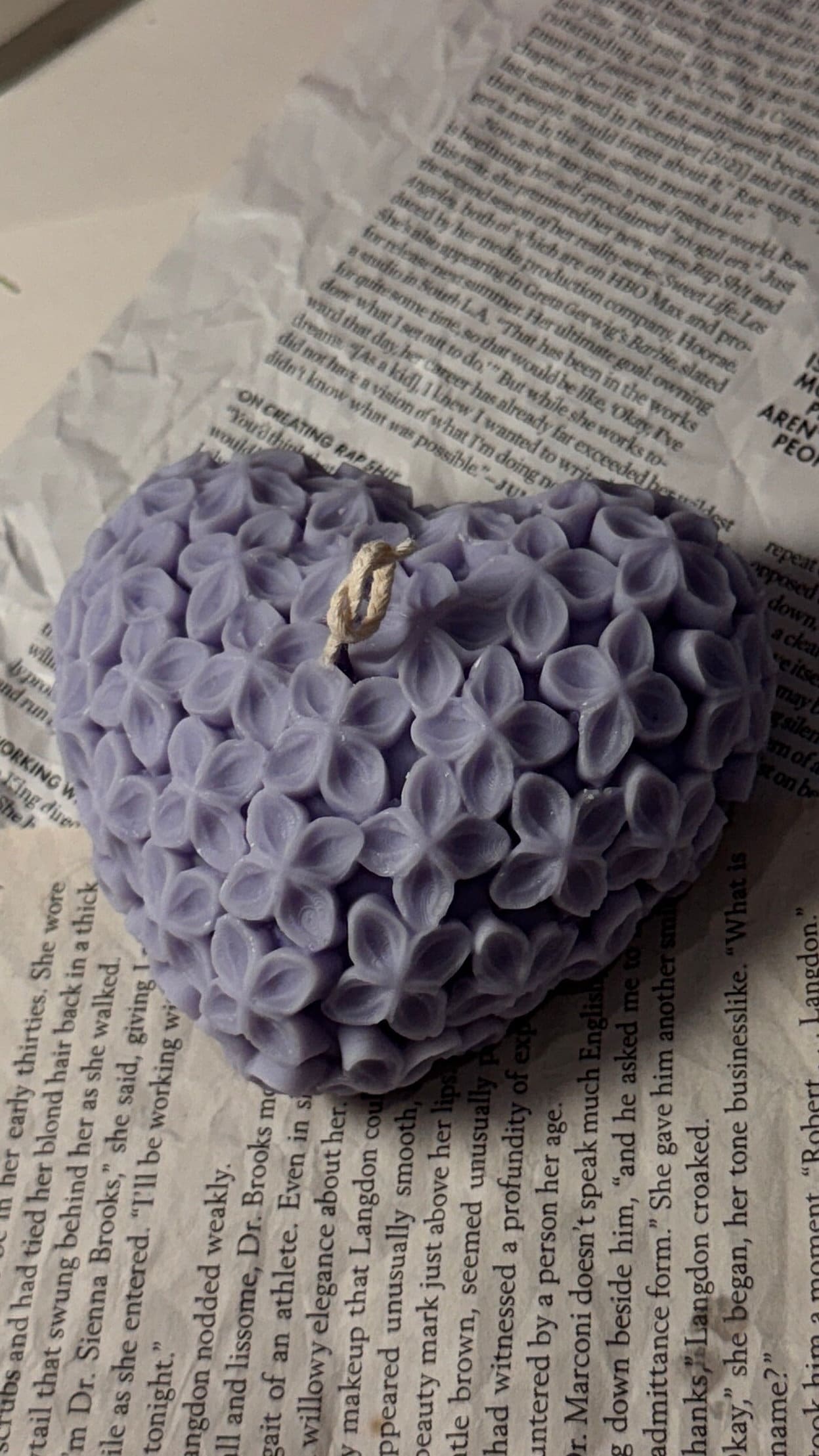 Love Flower Candle