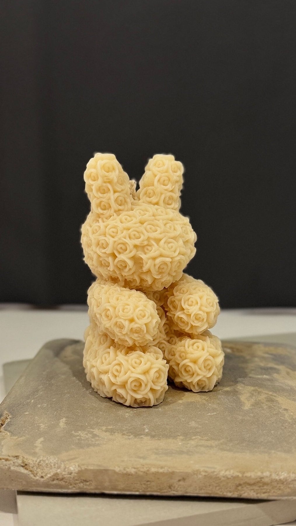 Rose Bunny Candle