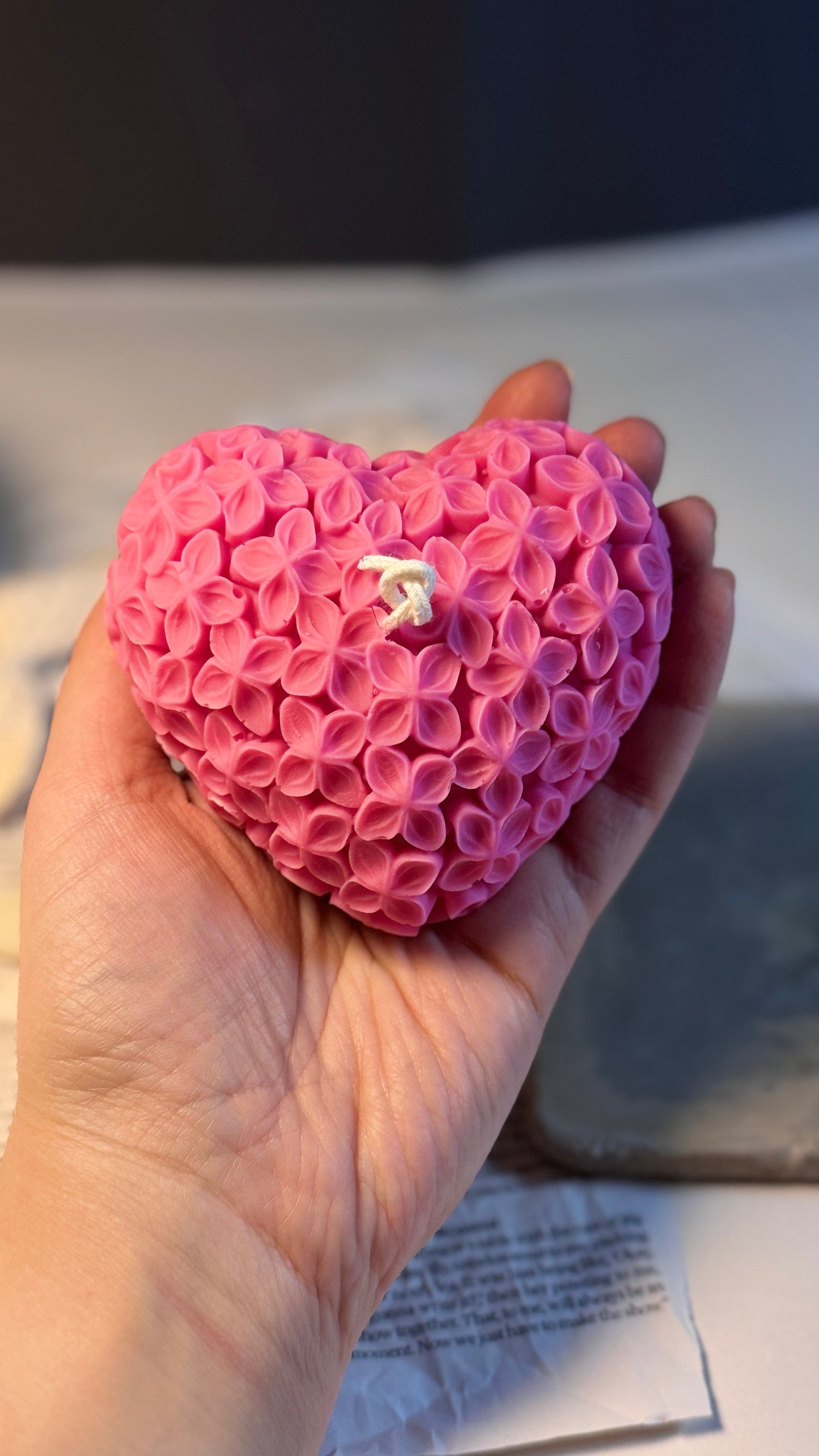 Love Flower Candle