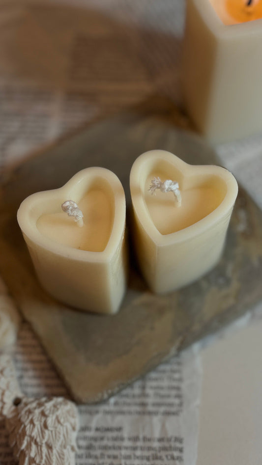 Heartfelt Mini Pillar Candle