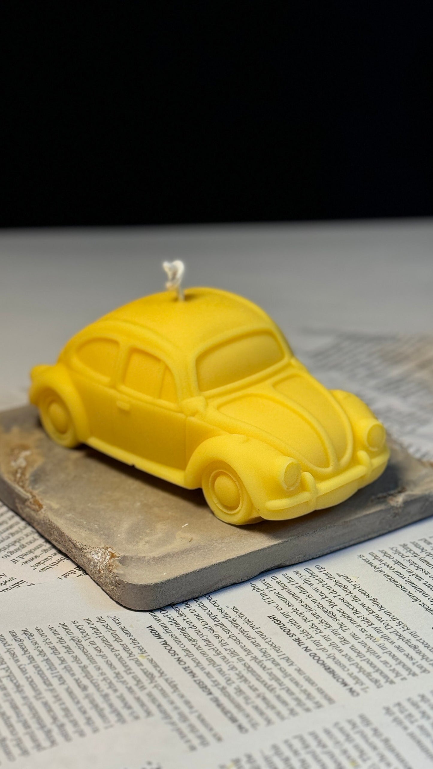 Vintage Beetle Car Candle