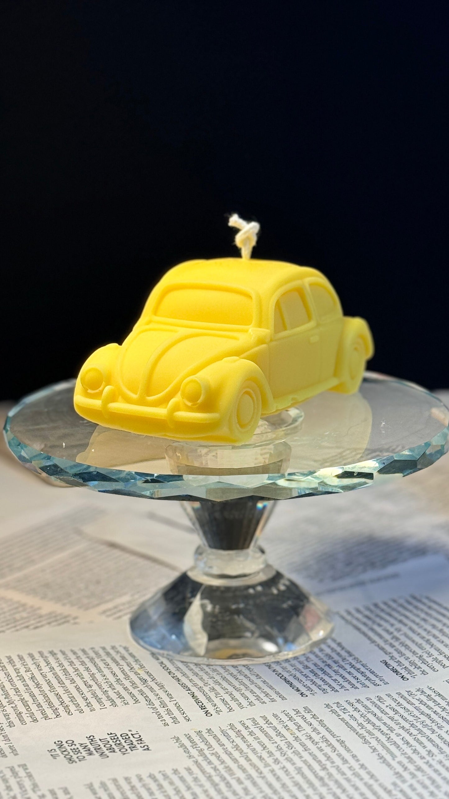 Vintage Beetle Car Candle