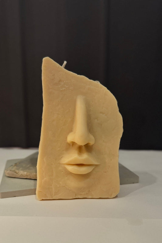 Stone Face Candle