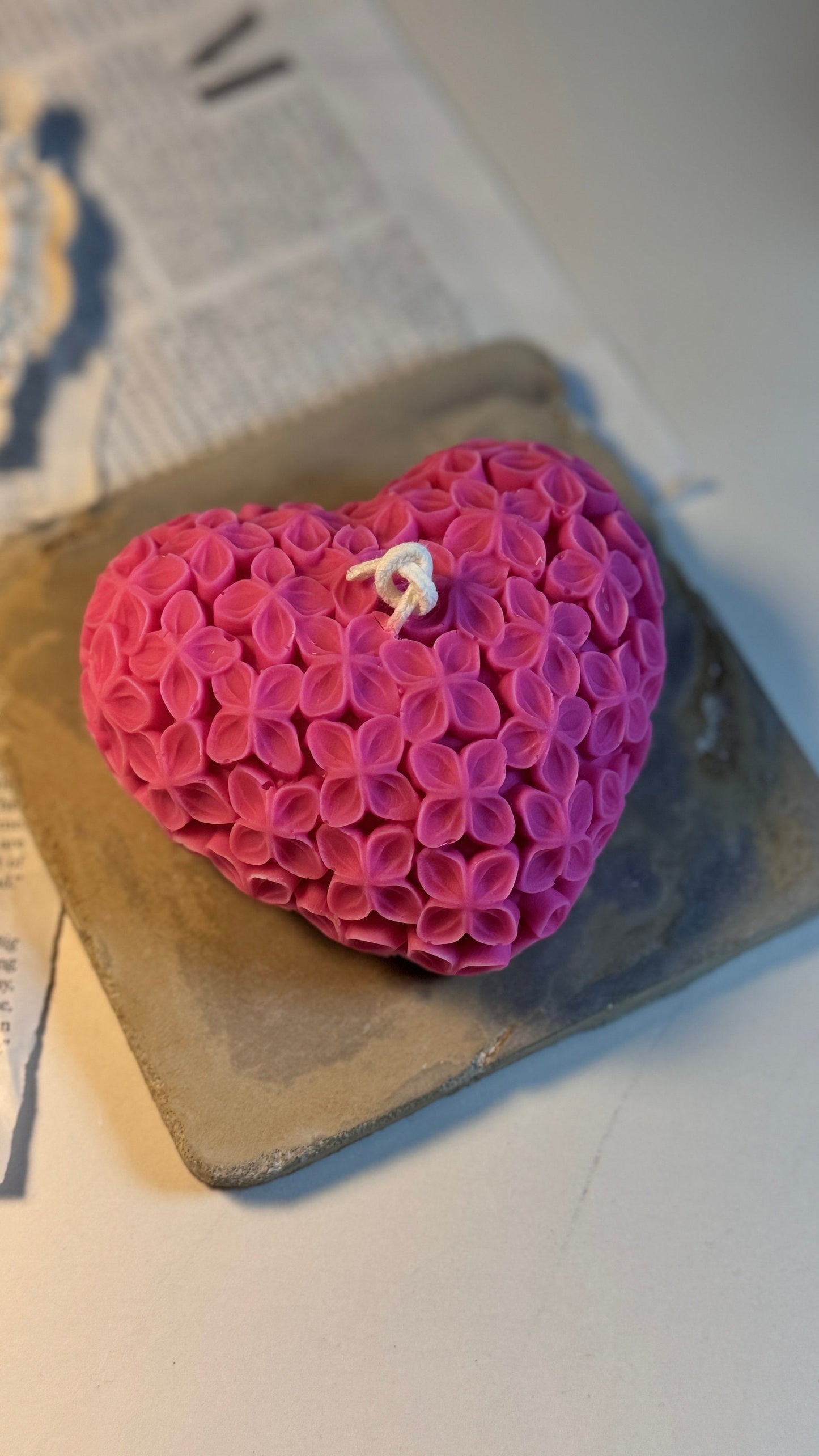 Love Flower Candle