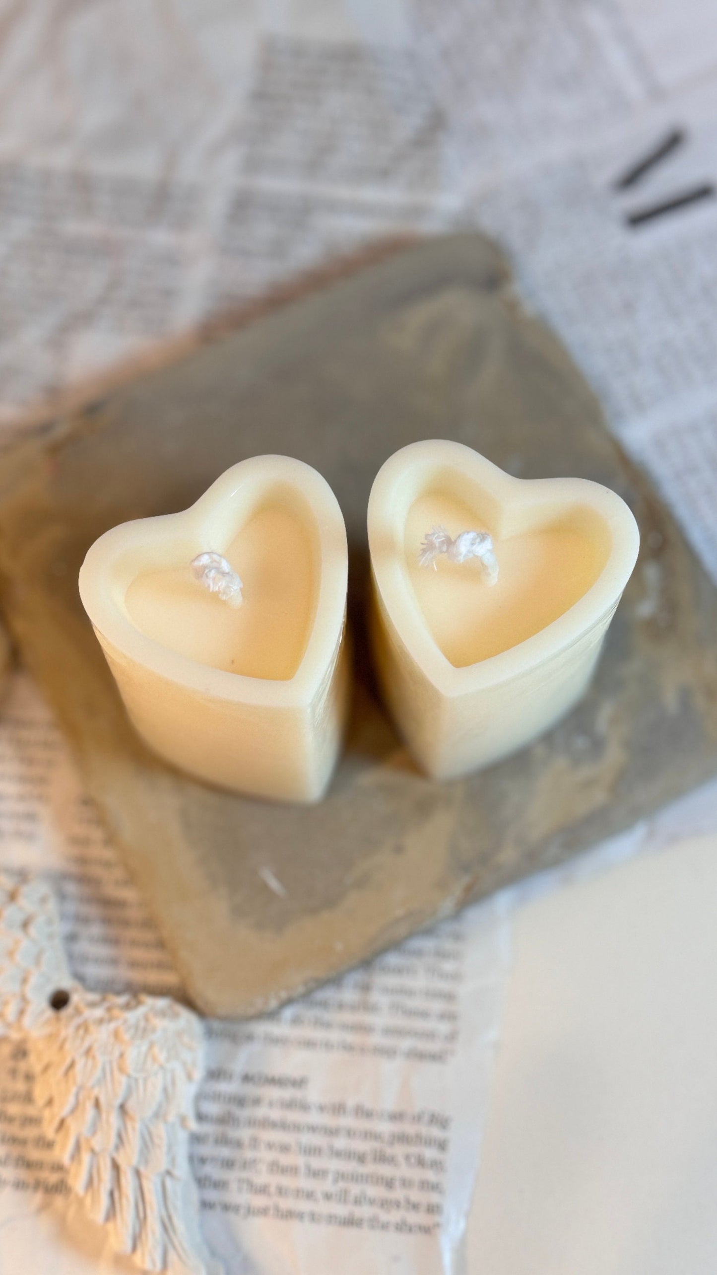 Heartfelt Mini Pillar Candle