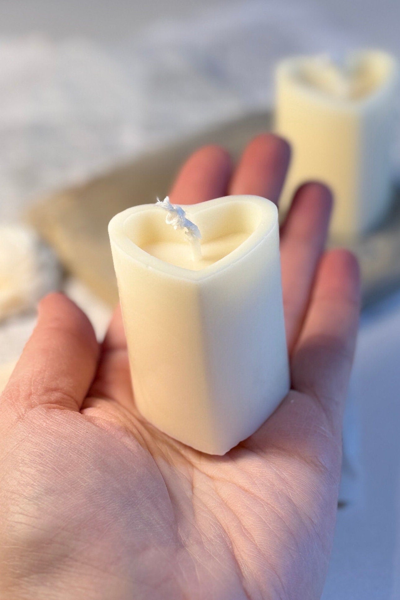 Heartfelt Mini Pillar Candle