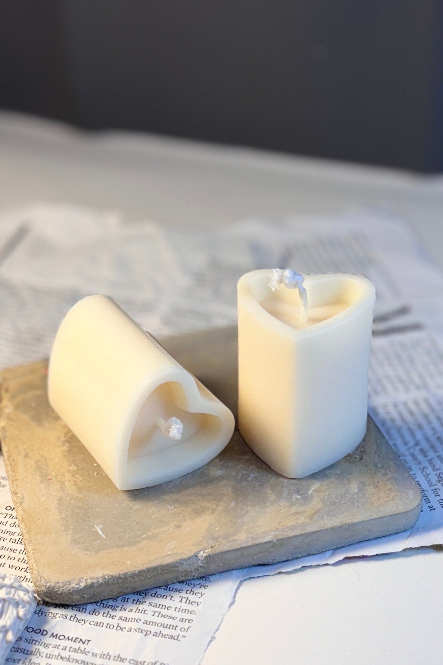 Heartfelt Mini Pillar Candle