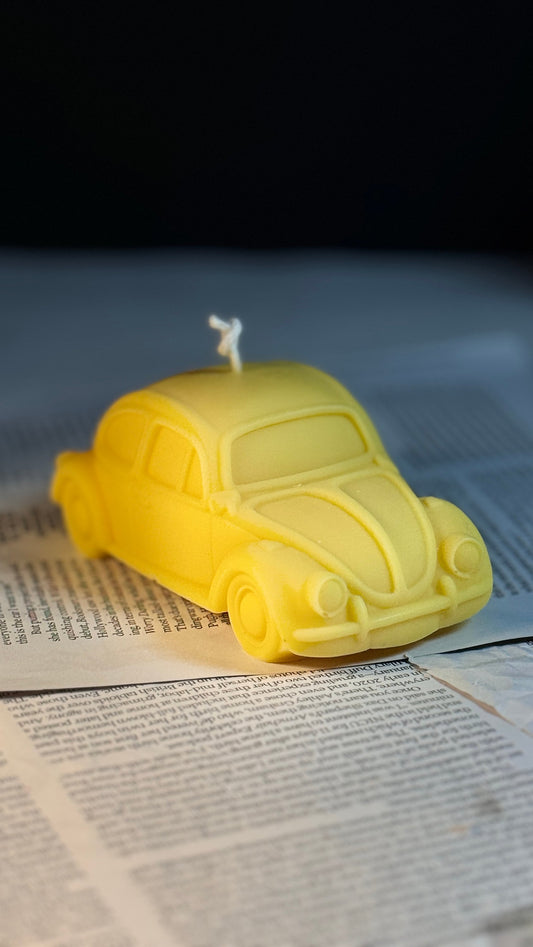 Vintage Beetle Car Candle