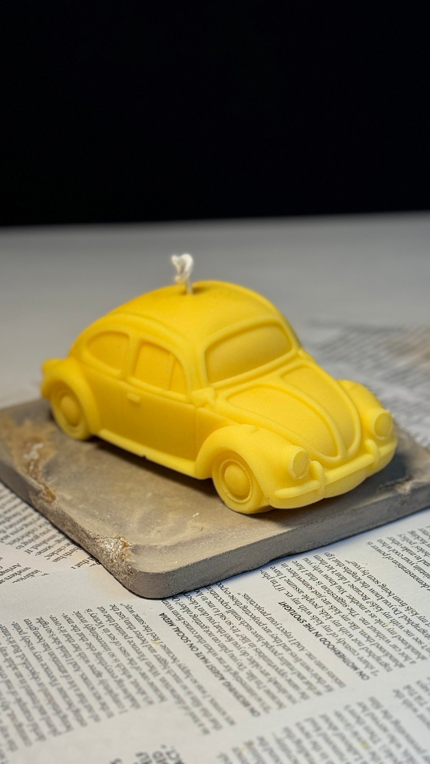 Vintage Beetle Car Candle