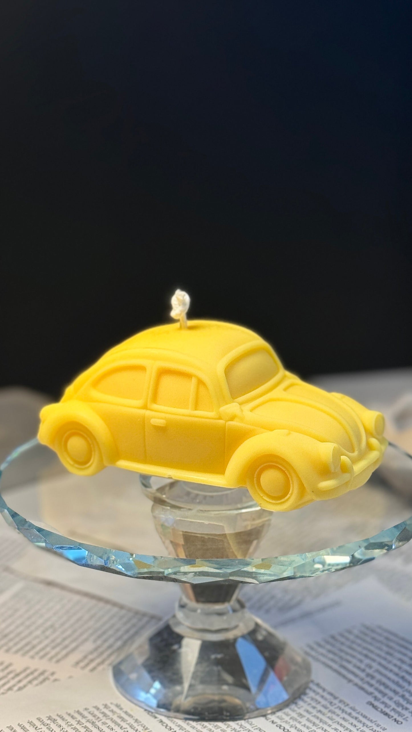 Vintage Beetle Car Candle