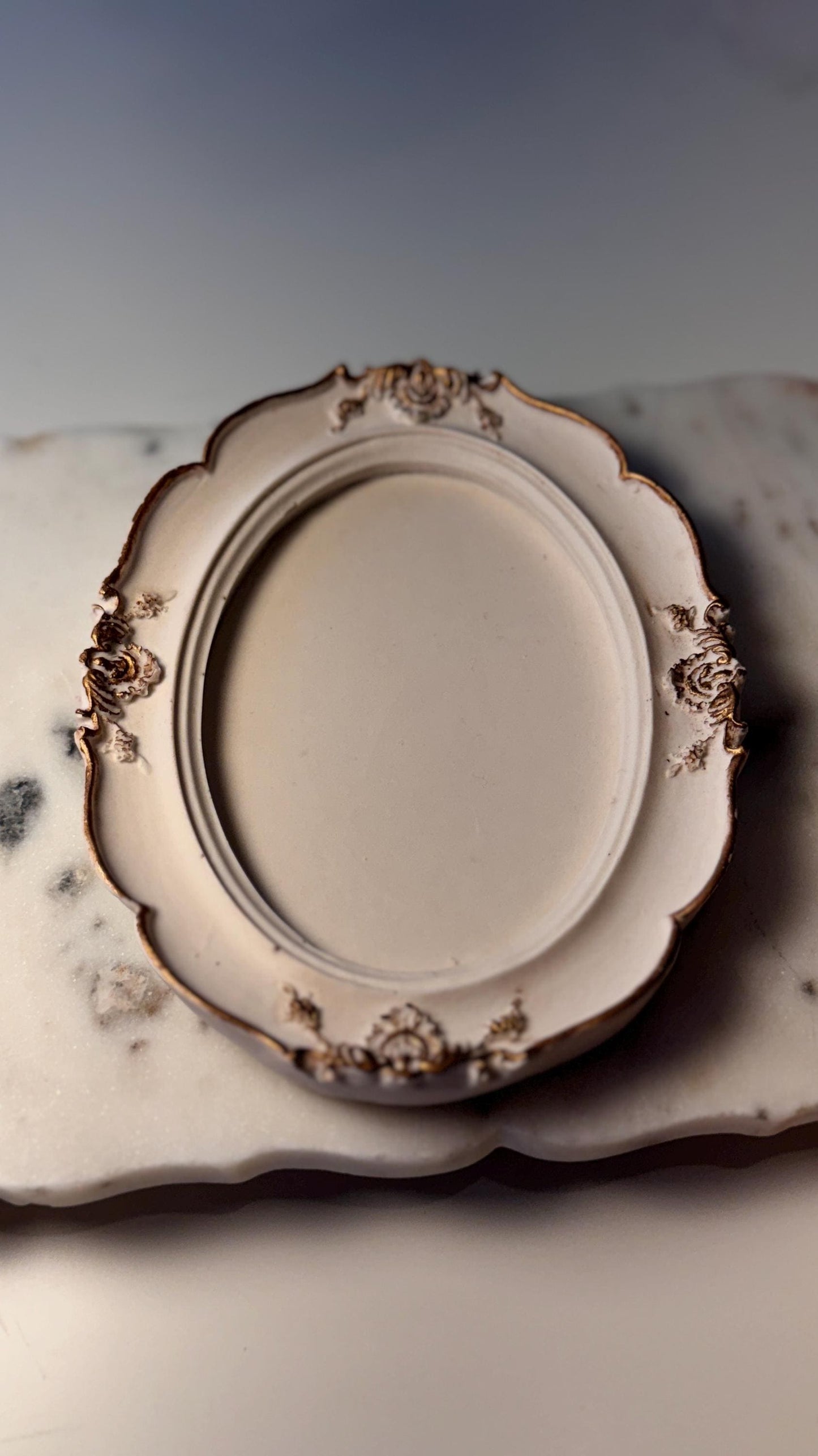Ornate Oval Candle Base